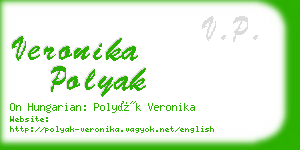 veronika polyak business card